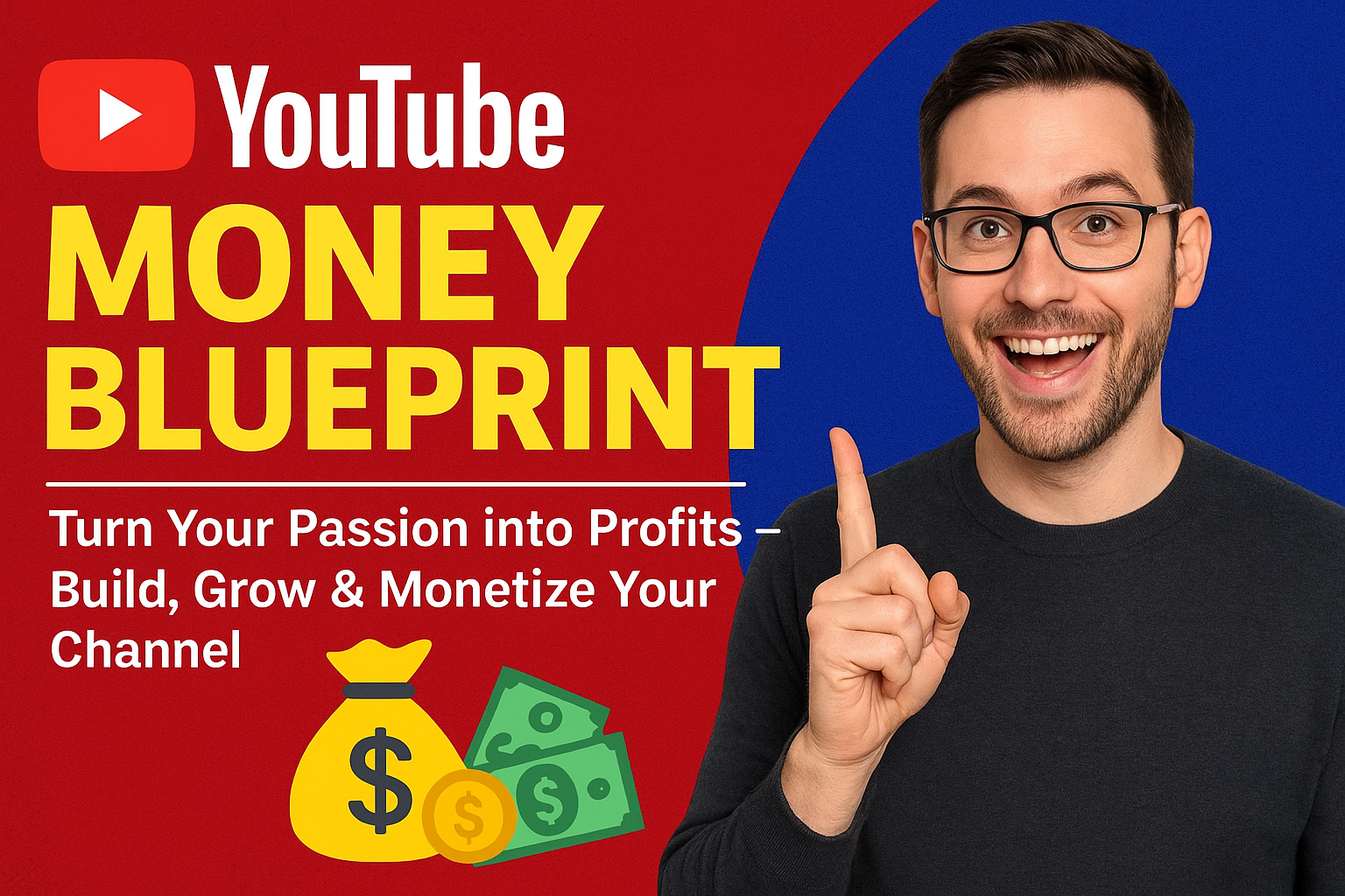 YouTube Money Blueprint Turn Your Passion into Profits – Build, Grow & Monetize Your Channel